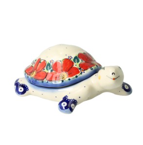 Pojemnik z pokrywą żółw Pigwa Ga