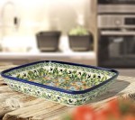 Dish 19,5 x 25,5 cm GU370DEKDU182 Bolesławiec Pottery