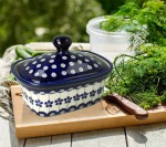 Butterdish 16 cm GU1188DEK166A Bolesławiec Pottery