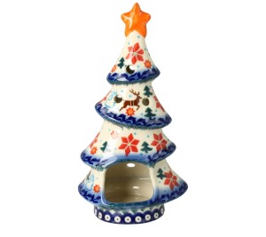 Lampion choinka wys. 19,5 cm Renifer Galia