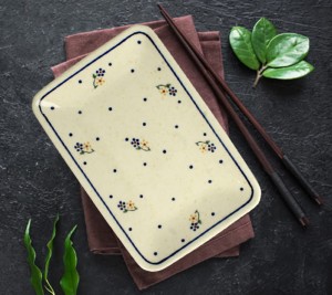 Talerz- tacka do sushi 12,2x18,3 cm GU2021DEK111