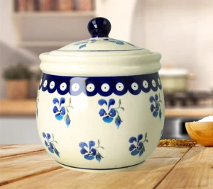 Container V 1,0 L GU1210DEK890 Bolesławiec Pottery