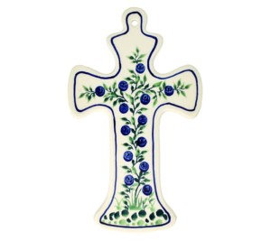 Cross 19,5x11,8 cm GD1089DEK1208 Bolesławiec Pottery