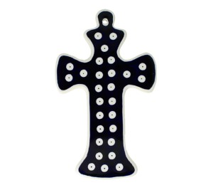 Cross 19,5x11,8 cm GD1089DEK42 Bolesławiec Pottery