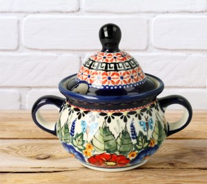 Cukiernica Ø 14,6 cm V 0,35 L Bolesławiec GU944DEK149Art