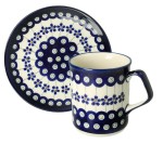 Tea set DEK166A Bolesławiec Pottery