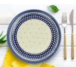 Plate ø 19,0 cm Dots Bolesławiec Pottery Galia