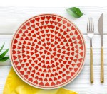 Plate ø 19,0 cm Love Bolesławiec Pottery Galia