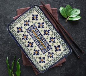 Talerz- tacka do sushi 12,2x18,3 cm GU2021DEKDU60