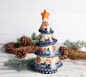 Lampion choinka wys. 19,5 cm Renifer Galia