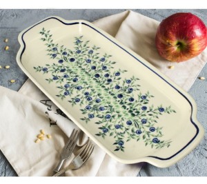 Tray 33,4 cm GU1282DEK1208 Bolesławiec Pottery