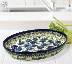 Półmisek do zapiekania 22,0 x 31,0 cm Bolesławiec GU350DEK277Art