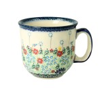 Mug Ola V 0,25 L Łąka Bolesławiec Pottery Galia