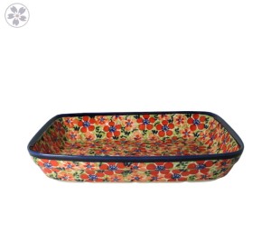 Półmisek do zapiekania 19,5x25,5 cm Bolesławiec GU370DEKDU205