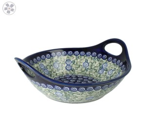 Bowl 24,5 x 22,3 cm GU1813DEK1073A Bolesławiec Pottery