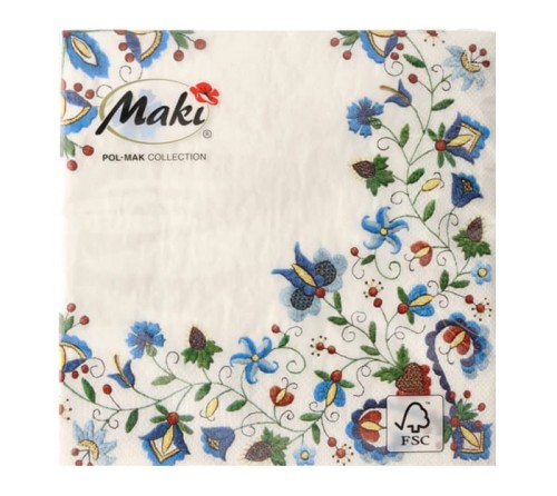 Serwetki papierowe Kaszub- OPAKOWANIE 20 SZT.