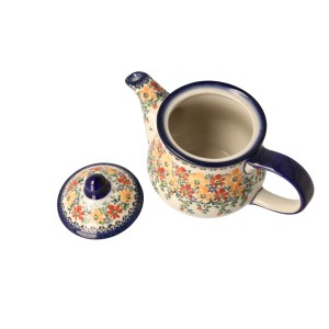 Czajnik V 1,0 L Pomarańczowe Kwiaty Galia