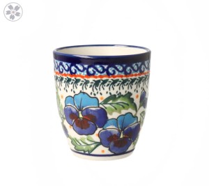 Kubek bez uszka V 0,18 L Bolesławiec GU936DEK277Art