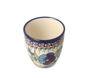 Kubek bez uszka V 0,18 L Bolesławiec GU936DEK277Art