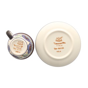 Filiżanka i spodek Ø 10,2/14,2 cm V 0,11 L Bolesławiec GU716DEK277Art