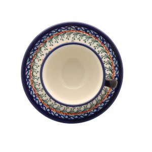 Filiżanka i spodek Ø 10,2/14,2 cm V 0,11 L Bolesławiec GU716DEK277Art