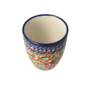 Kubek bez uszka V 0,18 L Bolesławiec GU936DEK312Art