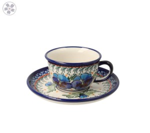 Filiżanka i spodek Ø 10,2/14,2 cm V 0,11 L Bolesławiec GU716DEK277Art