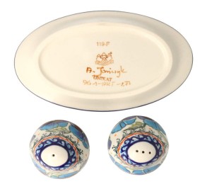 Solniczka 18,4 x 10,4 cm Bolesławiec GU962DEK277Art