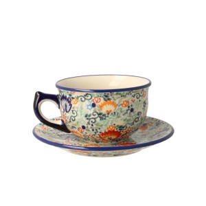 ZESTAW DO PARZENIA HERBATY, CZAJNIK 0,42L + FILIŻANKA 0,33L + SPODEK GP25 MANUFAKTURA