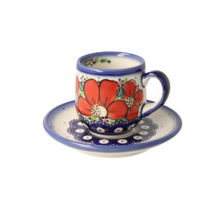 Filiżanka i spodek espresso V 0,1 L Pigwa Galia