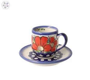 Filiżanka i spodek espresso V 0,1 L Pigwa Galia