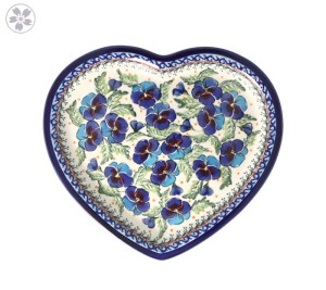 Talerz serce 27,4 X 25,0 CM Bolesławiec GU1254DEK277Art