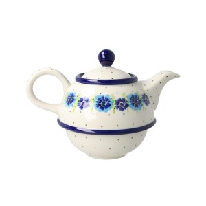 Czajnik z filiżanką Ceramika Artystyczna Bolesławiec V 0,6 L C01 DEK2510X