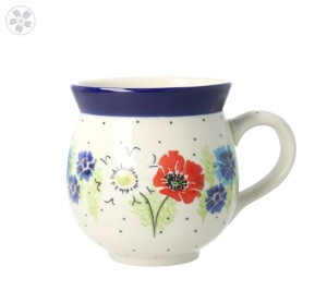 Kubek Ceramika Artystyczna Bolesławiec czeski V 0,35 L K070 dek2510X