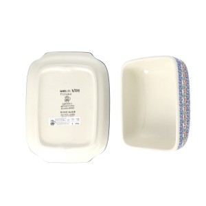 Maselnica Ceramika Artystyczna Bolesławiec kostka masła M295 dekU3357