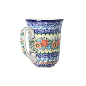 Kubek Ceramika Artystyczna Bolesławiec duży V 0,5 L K812 dekU3357