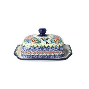 Maselnica Ceramika Artystyczna Bolesławiec kostka masła M295 dekU3357