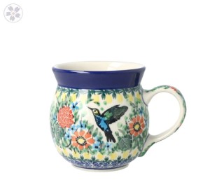 Kubek Ceramika Artystyczna Bolesławiec czeski mały V 0,2 L K005 dekU3357