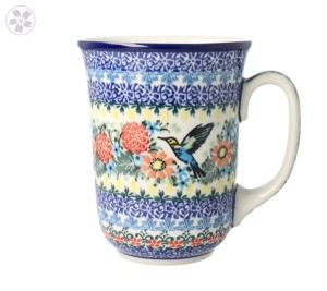 Kubek Ceramika Artystyczna Bolesławiec duży V 0,5 L K812 dekU3357