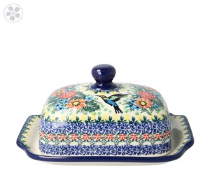 Maselnica Ceramika Artystyczna Bolesławiec kostka masła M295 dekU3357