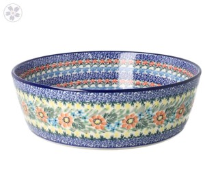 Miska Ceramika Artystyczna Bolesławiec na owoce V 2,0 L F32 dekU3357