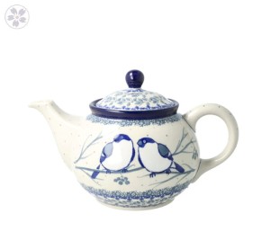 Czajnik Ceramika Artystyczna Bolesławiec do herbaty Sitko V 0,9 L E22 dekU4830