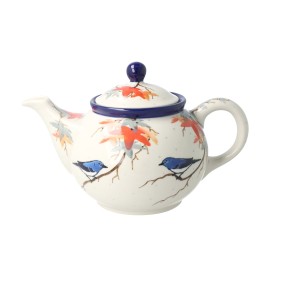 Czajnik Ceramika Artystyczna Bolesławiec do herbaty Sitko V 0,9 L E22 dekU5074