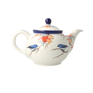 Czajnik Ceramika Artystyczna Bolesławiec do herbaty Sitko V 0,9 L E22 dekU5074