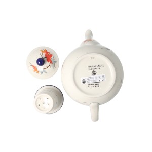 Czajnik Ceramika Artystyczna Bolesławiec do herbaty Sitko V 0,9 L E22 dekU5074