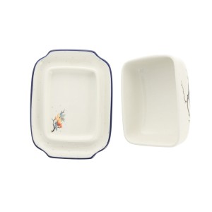 Maselnica Ceramika Artystyczna Bolesławiec kostka masła M295 dekU5074