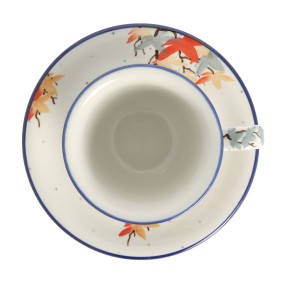 Filiżanka i spodek Ceramika Artystyczna Bolesławiec do herbaty V 0,18 L F770K dekU5074