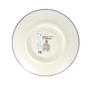 Filiżanka i spodek Ceramika Artystyczna Bolesławiec do kawy V 0,2 L F768K dekU5074