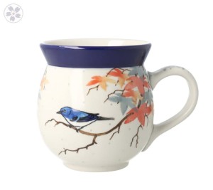 Kubek Ceramika Artystyczna Bolesławiec czeski duży V 0,45 L K073 dekU5074