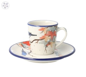 Filiżanka i spodek Ceramika Artystyczna Bolesławiec espresso V 0,09 L F66 dekU5074